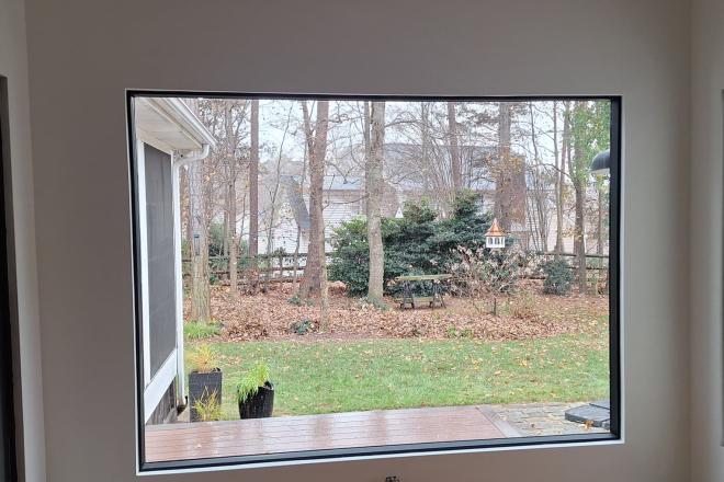 picture window after replacement